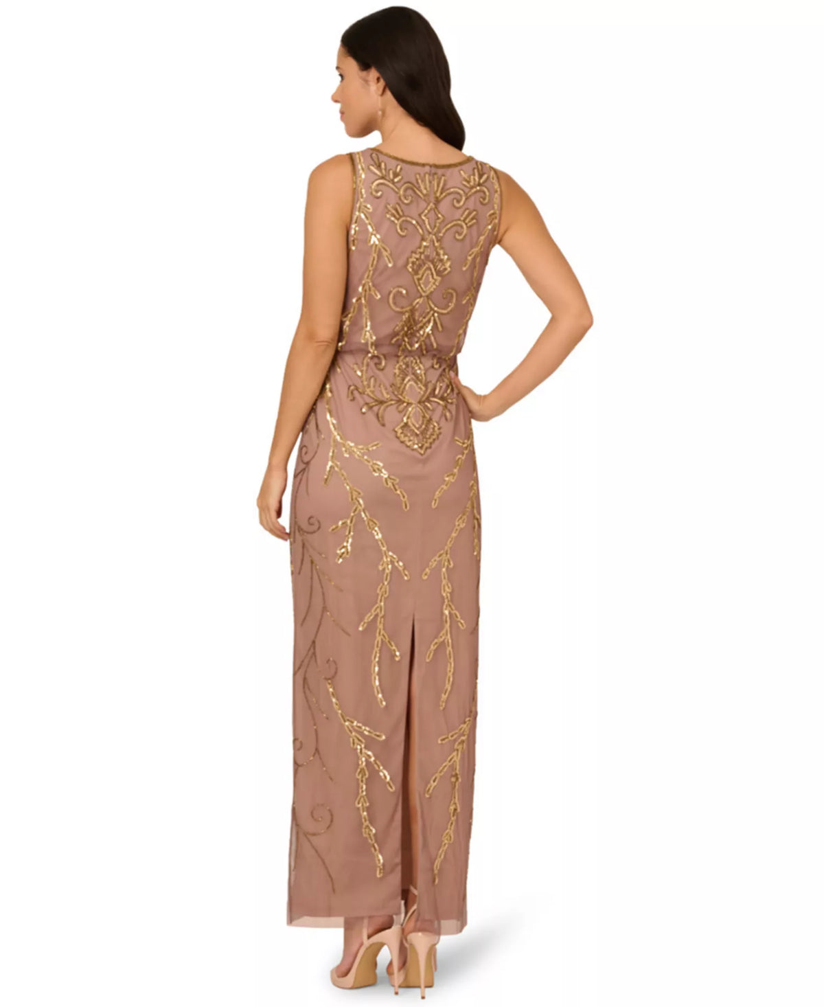Plus Size Beaded Blouson Gown Adrianna Papell AP1E211724