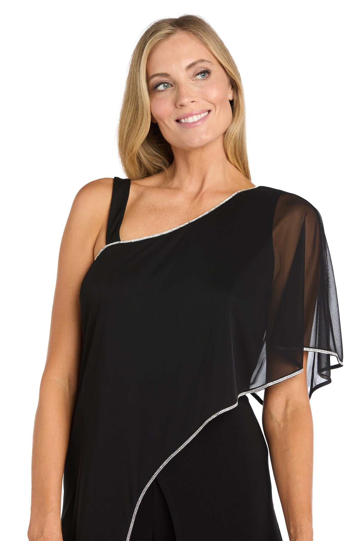 Jumpsuit Long Formal Cape Jumpsuit Black