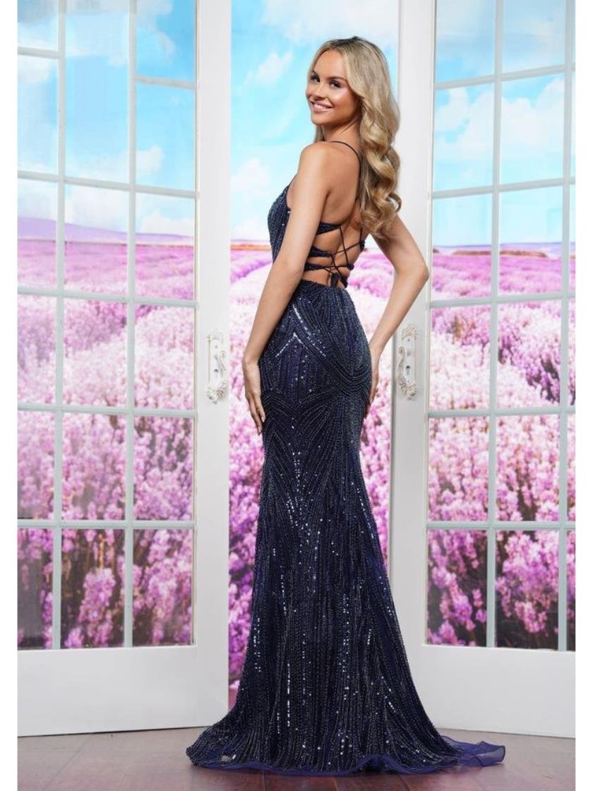 Prom Dresses Long Formal Fitted Evening Prom Dress Navy