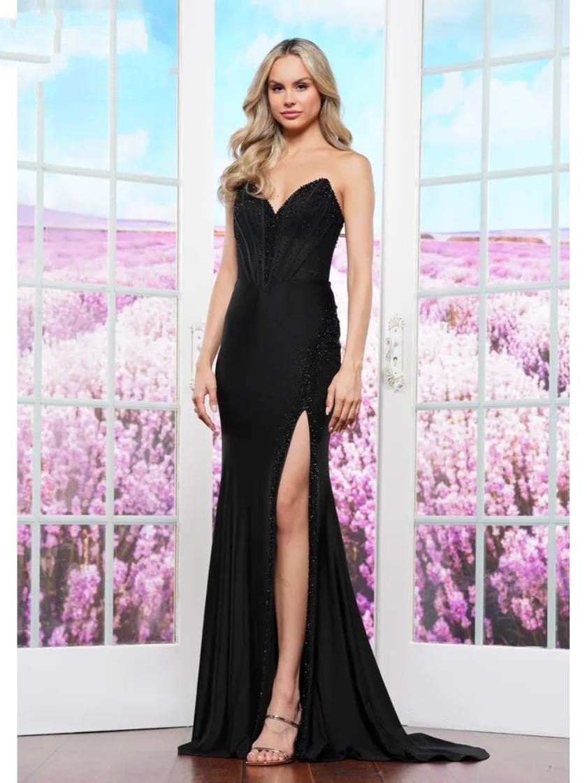 Prom Dresses Formal Fitted Long Prom Dress Black
