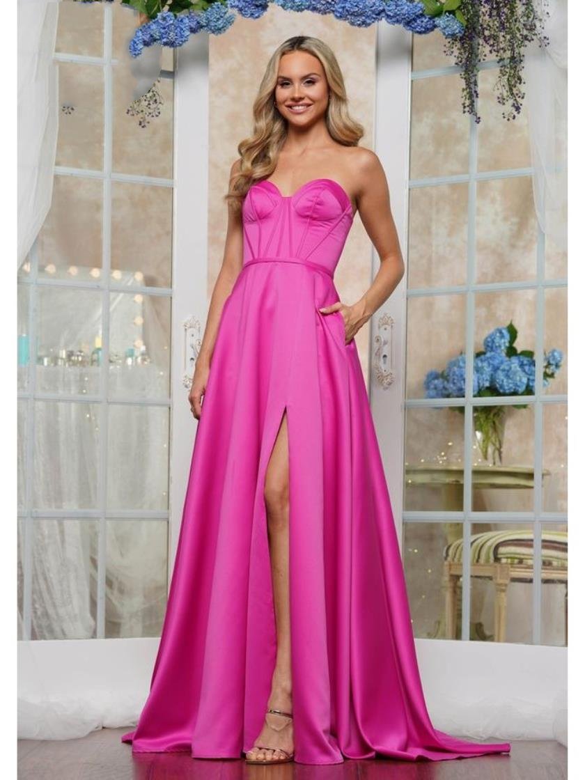 Prom Dresses Formal Evening Long Fitted Prom Dress Magenta