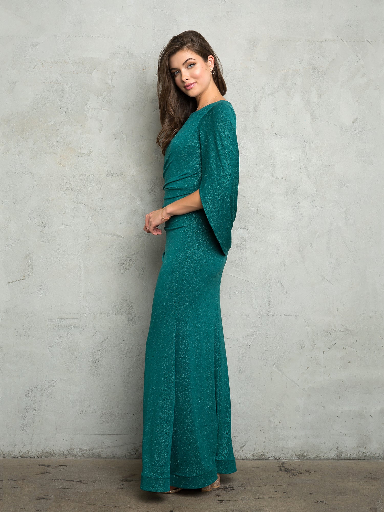 Mother of the Bride Dresses Long Formal Glitter Mother of The Bride Dress Hunter Green