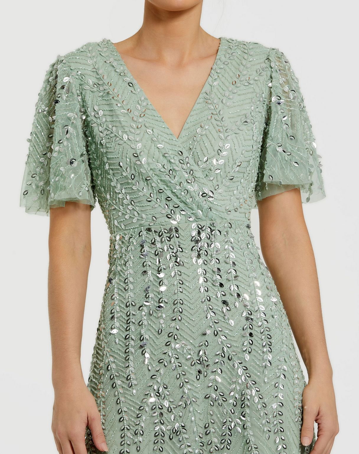 Mother of the Bride Long Mother of the Bride Dress Sage