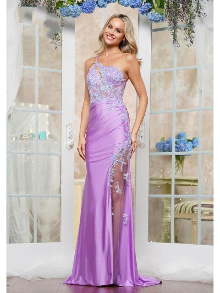 Prom Dresses Long Formal Fitted Evening Prom Dress Lilac