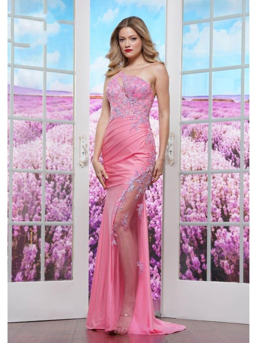 Prom Dresses Long Formal Fitted Evening Prom Dress Pink