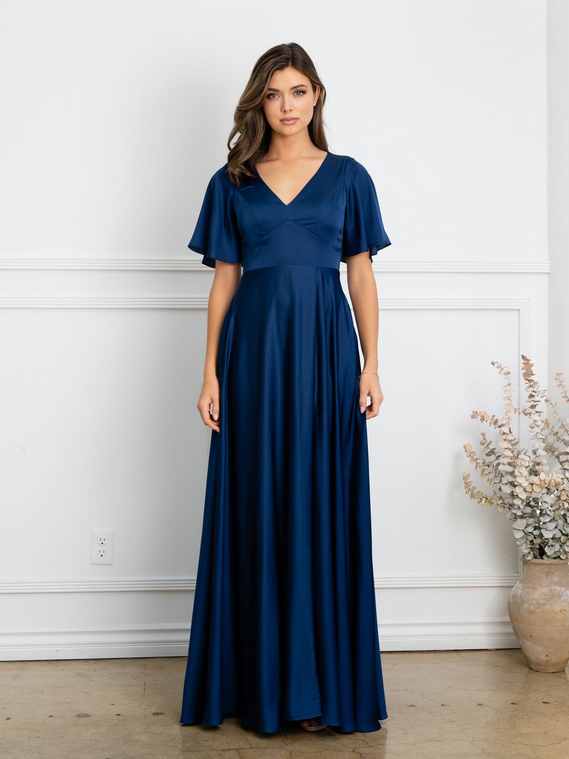 Formal Dresses Long Formal A Line Evening Dress Navy