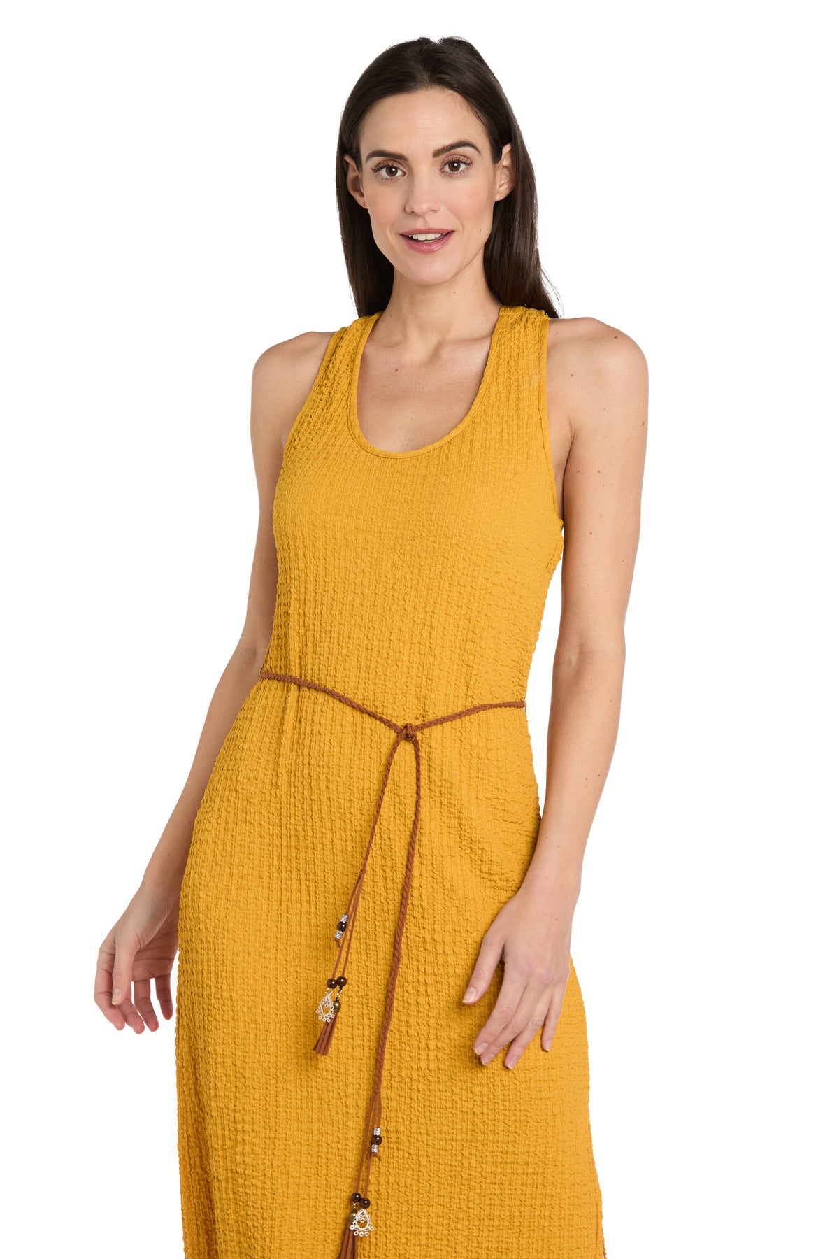 Formal Dresses Long Formal Beaded Maxi Dress Ochre