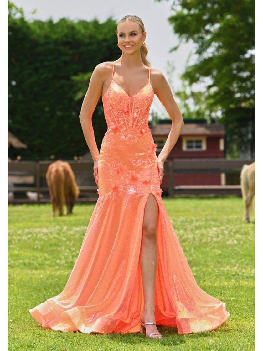 Prom Dresses Formal Sweetheart Mermaid Long Prom Dress Orange