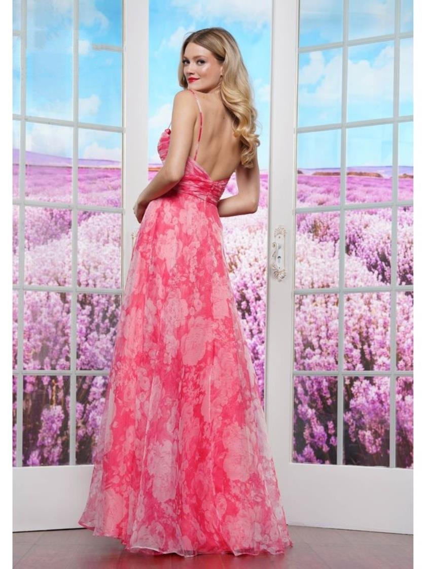 Prom Dresses Long Sweetheart Print Formal Prom Dress Watermelon