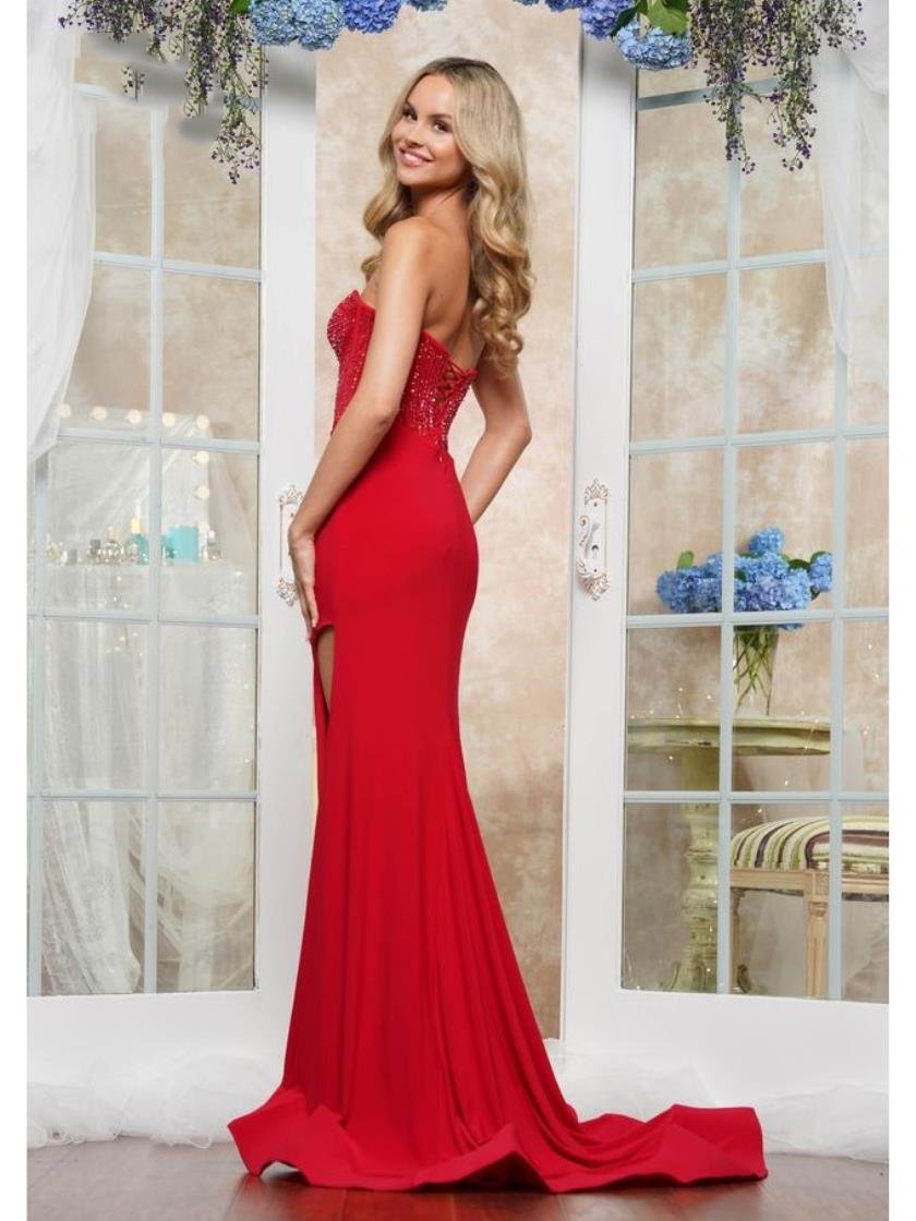 Prom Dresses Formal Fitted Long Prom Dress Red