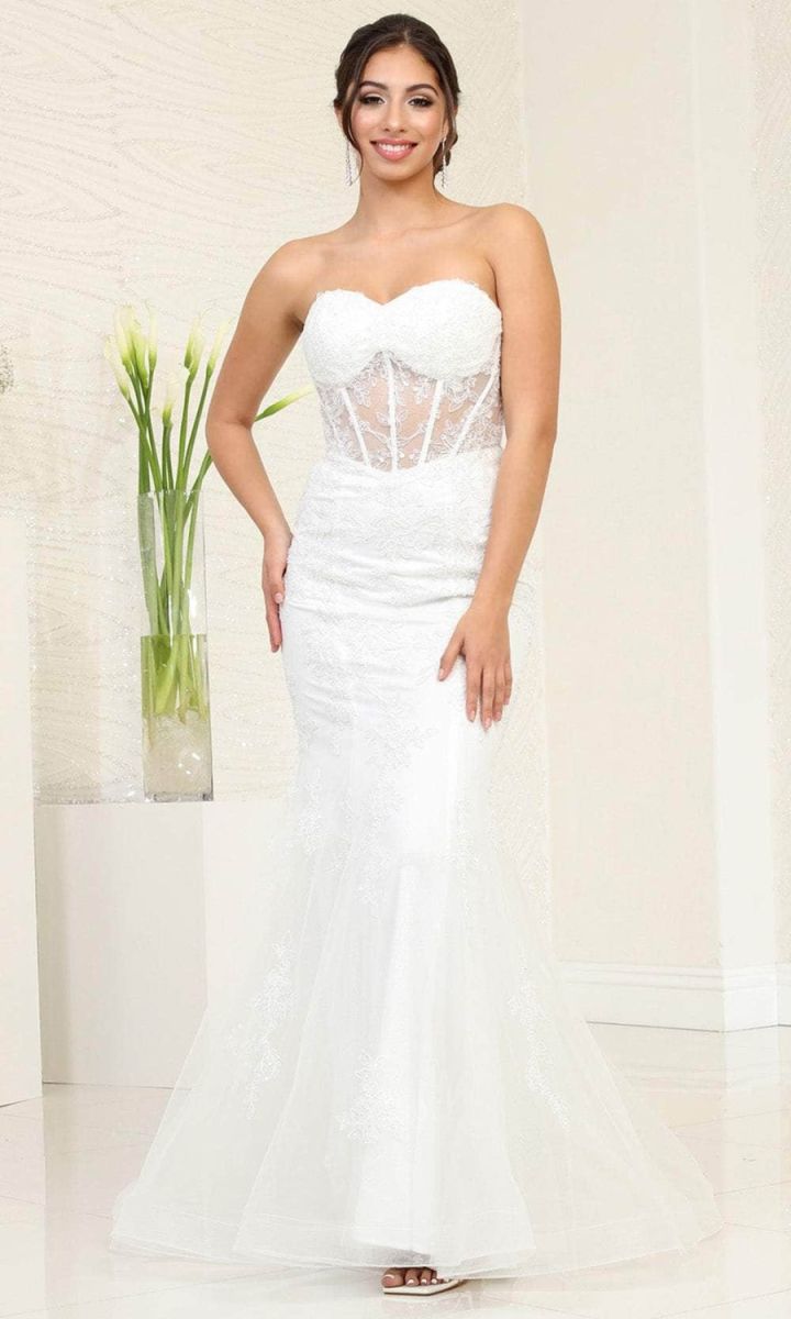 Sweetheart Floor-Length Tulle Prom Mermaid/Trumpet May Queen RQ8118