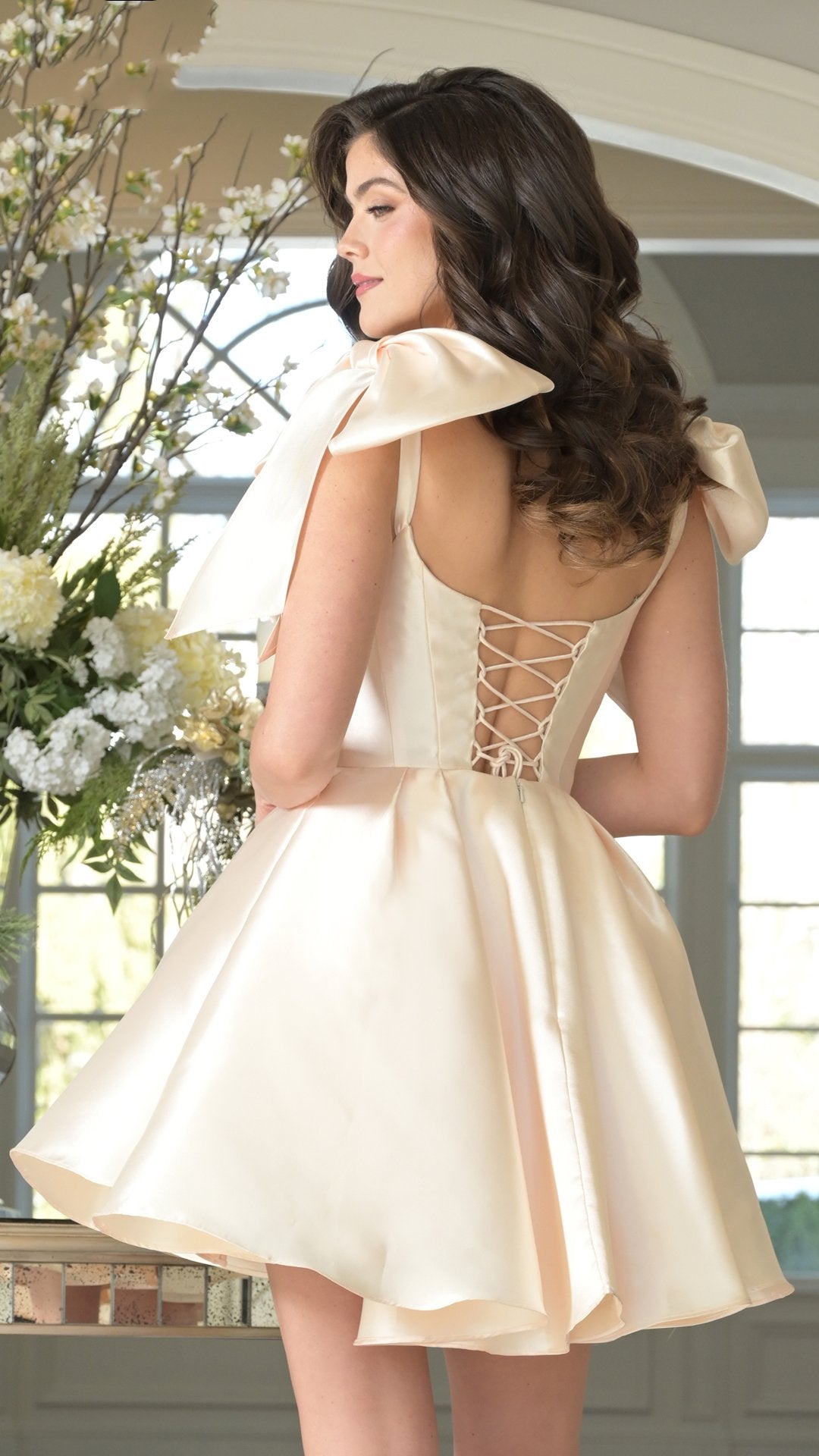 Cocktail Dresses Homecoming Short Pleated Cocktail Dress Champagne
