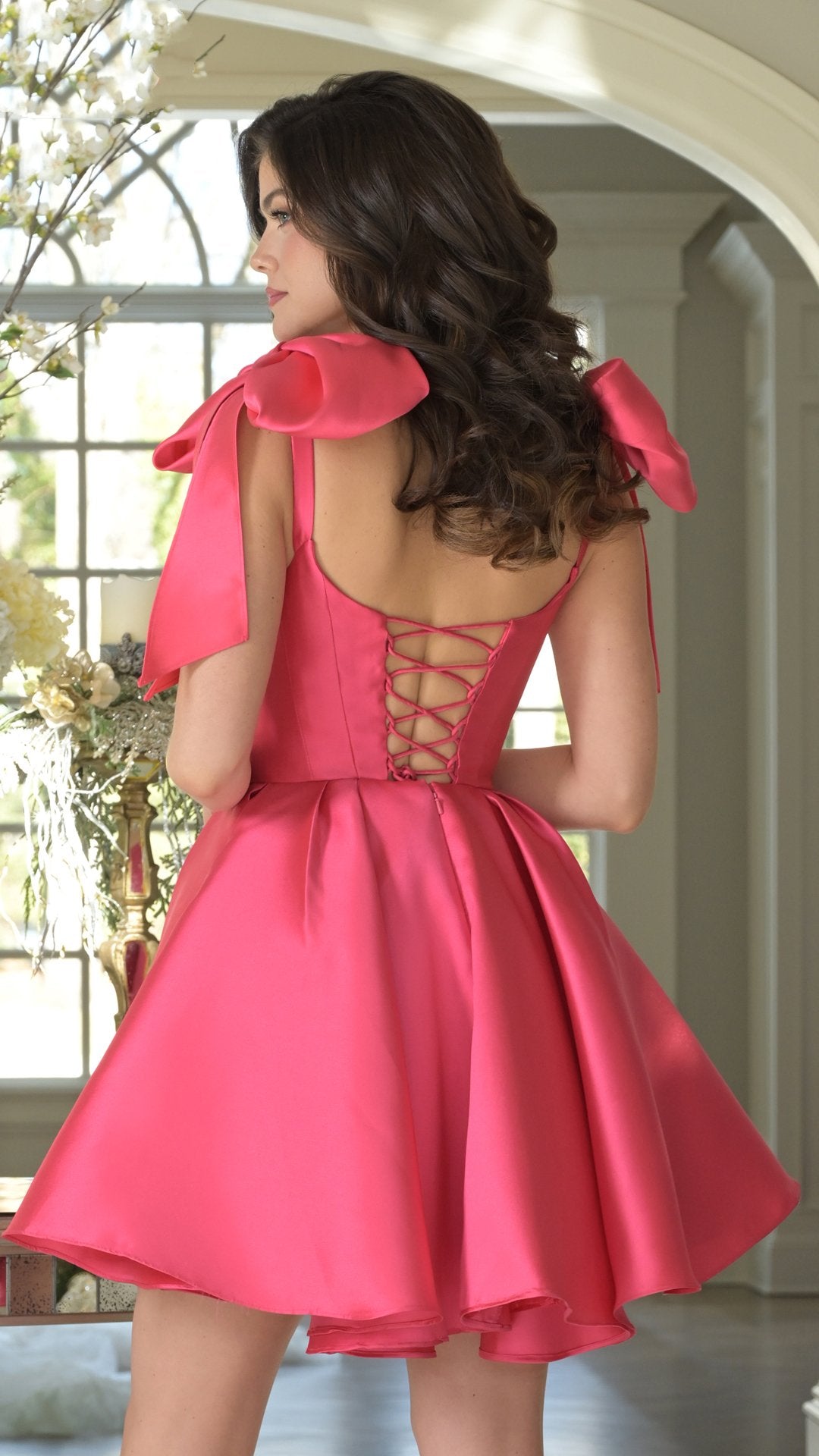 Cocktail Dresses Homecoming Short Pleated Cocktail Dress Hot Pink