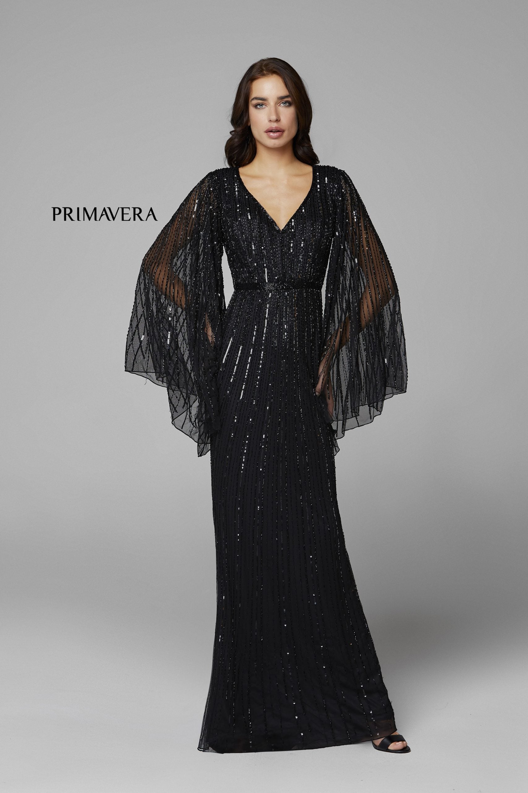 Mother of the Bride Dresses Formal Mother of the Bride Long Fitted Dress Primavera Couture 3672 Black
