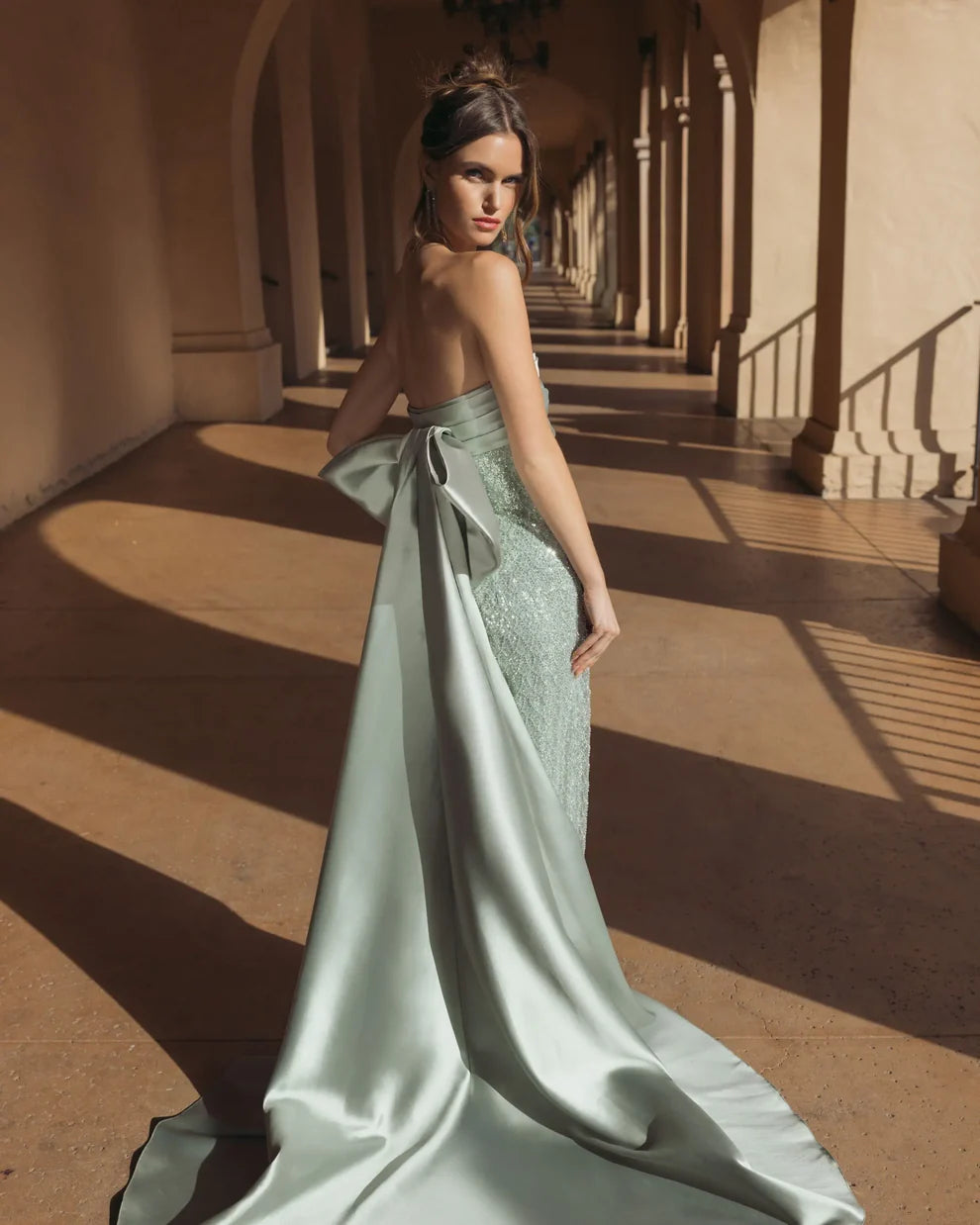 Formal Dresses Long Fitted Formal Evening Prom Dress Sage