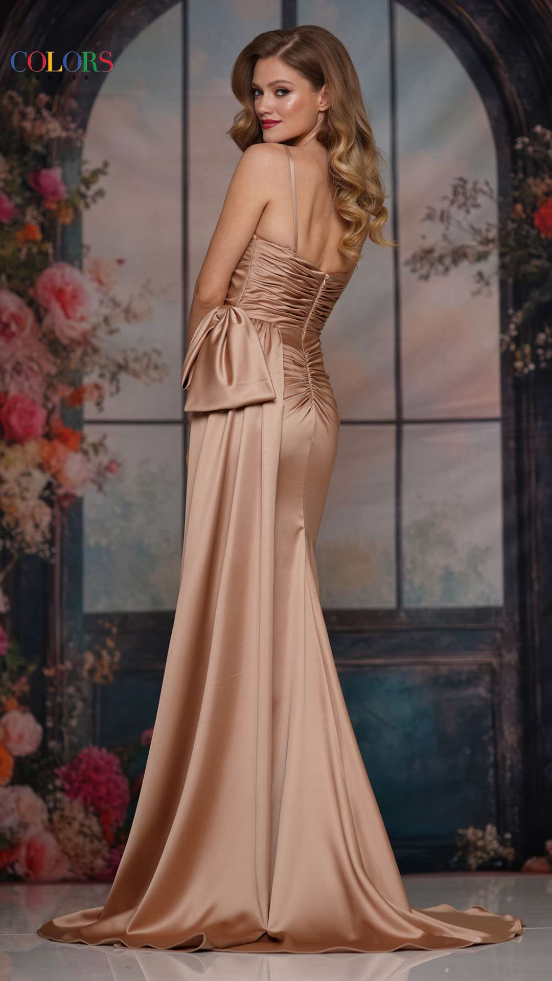 Prom Dresses Long Formal Fitted Mermaid Evening prom Dress Gold