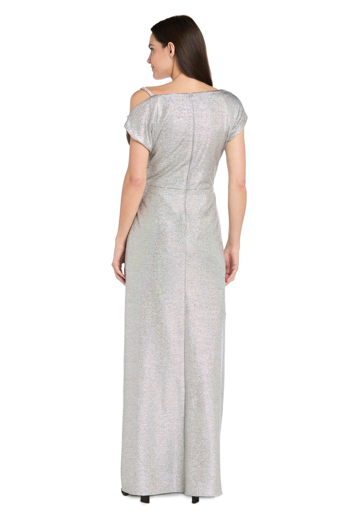 Formal Dresses Long Formal Beaded Mother of the Bride Dress Silver
