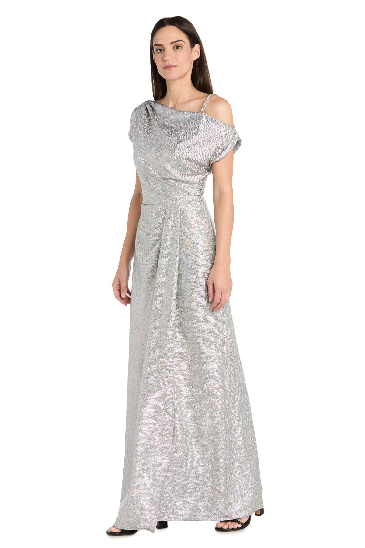 Formal Dresses Long Formal Beaded Mother of the Bride Dress Silver