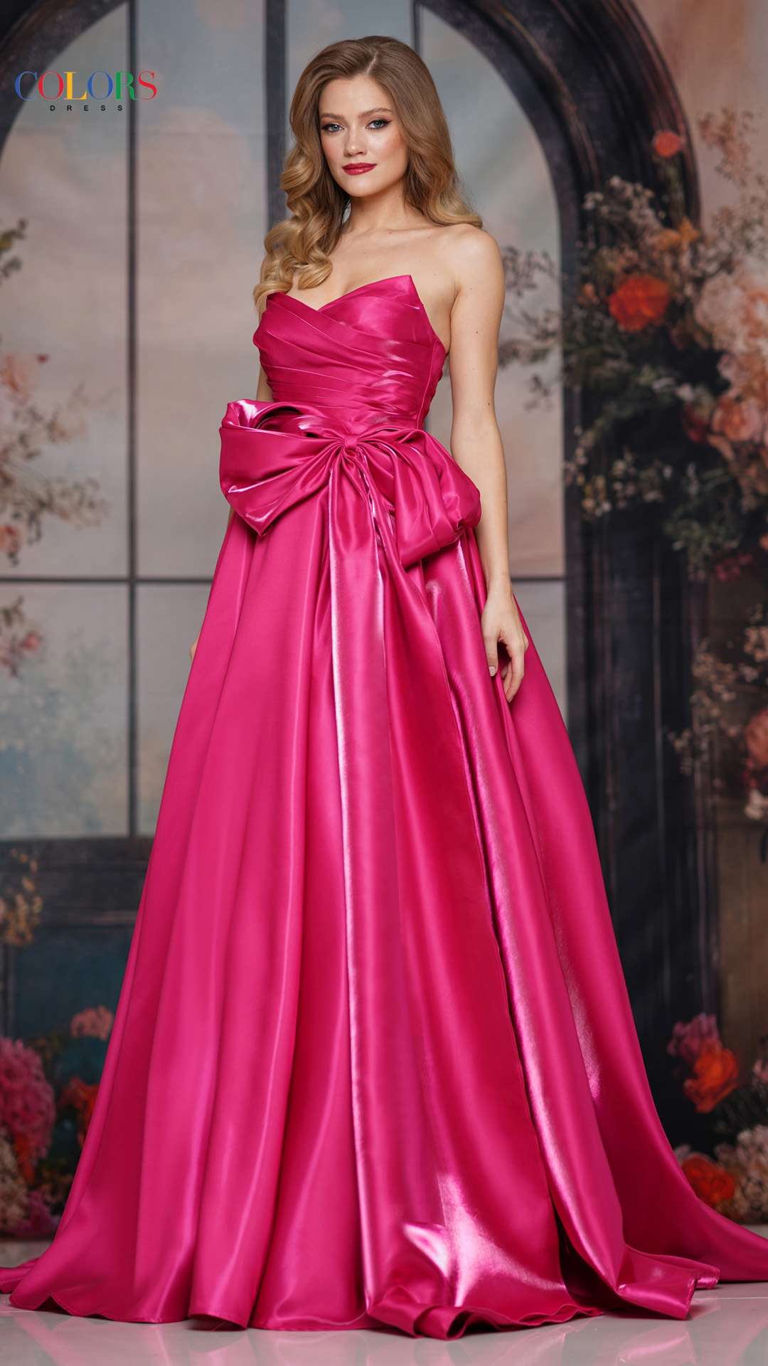 Prom Dresses Formal Long Ball Gown Prom Dress Hot Pink