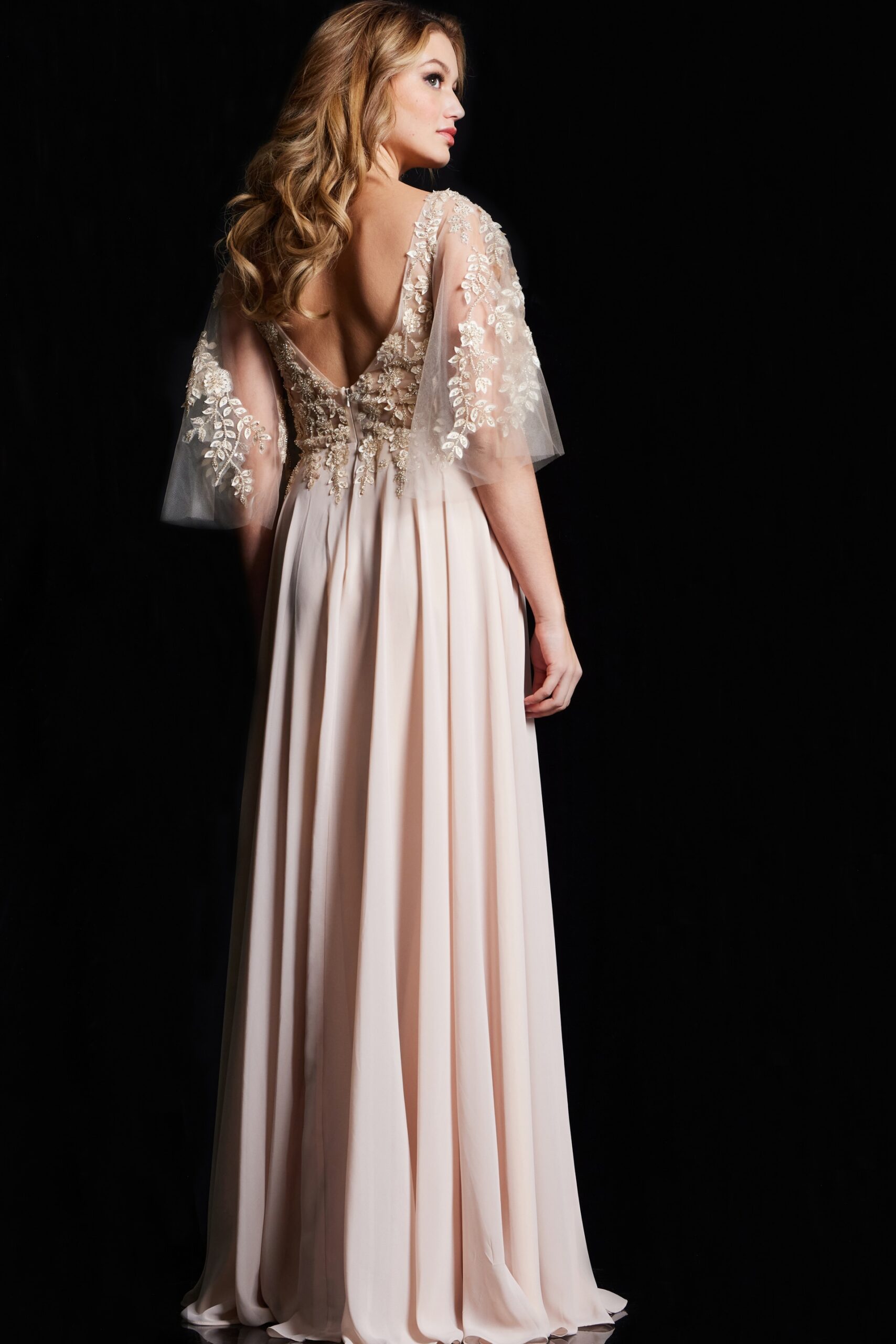 Mother of the Bride Dresses Long Formal A Line Beaded Mother of the Bride Dress Champagne
