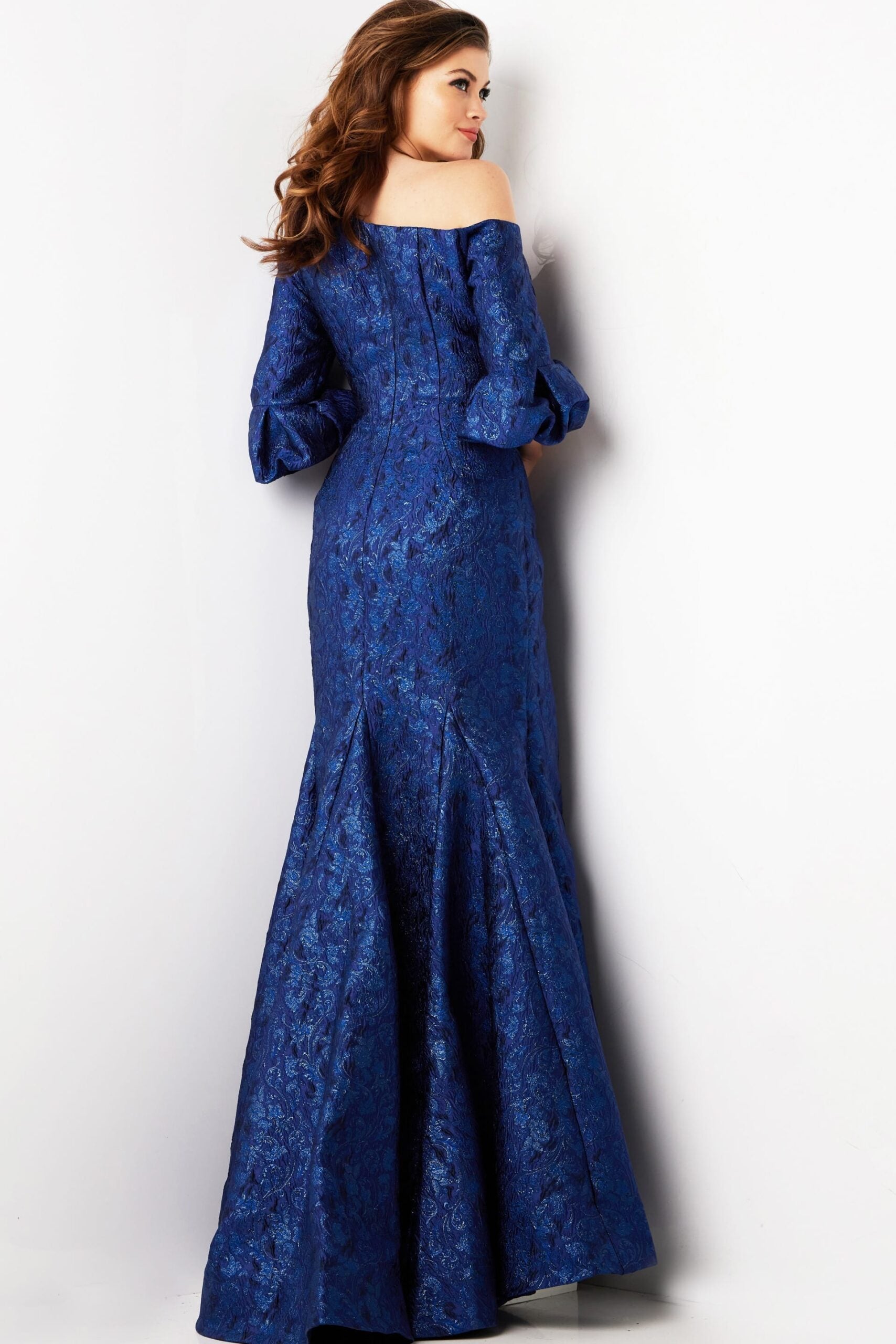 Formal Dresses Long Beaded Mother of the Bride Formal Lace Dress Navy