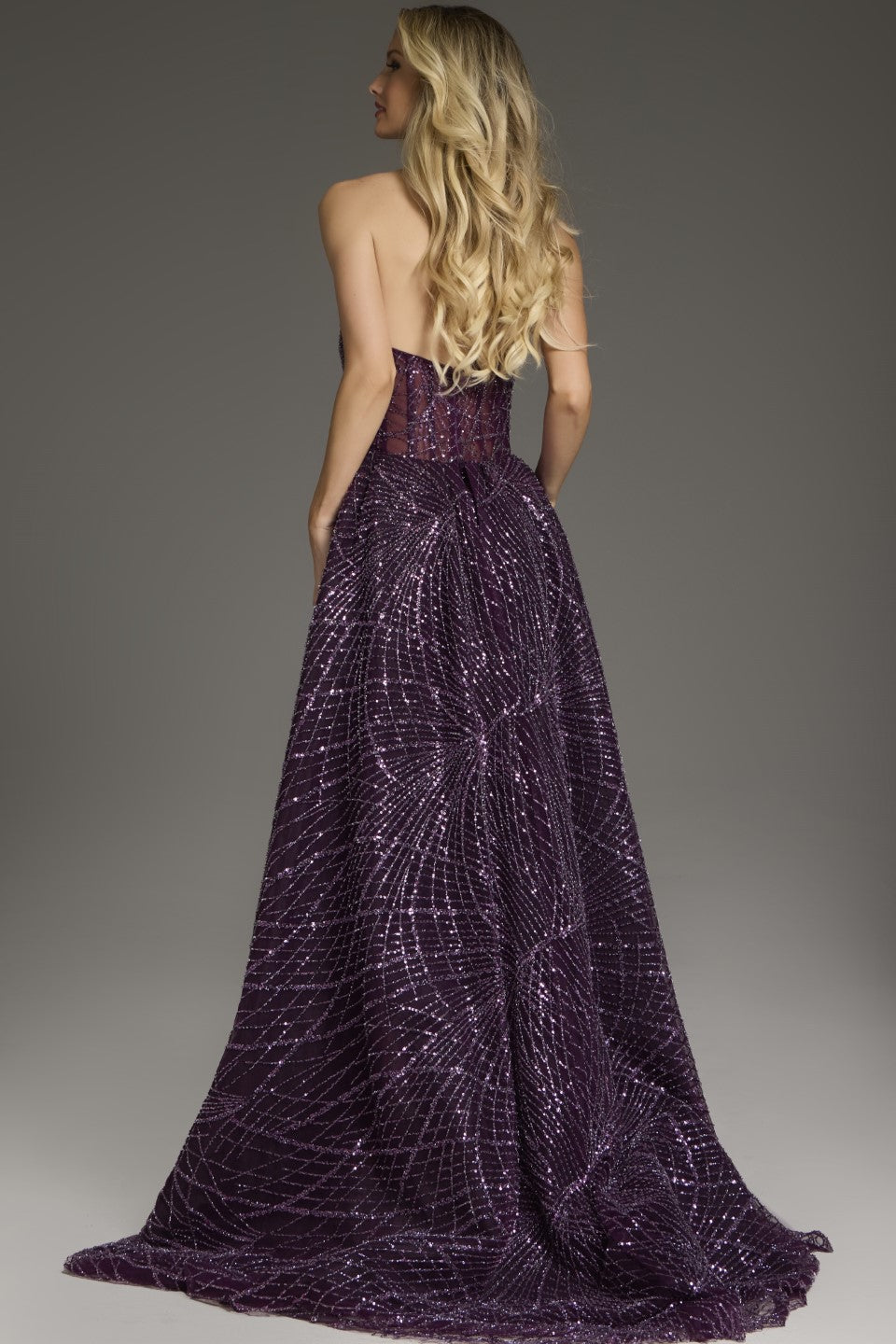 Formal Dresses A Line Formal Long Sequin Evening Prom Dress Plum