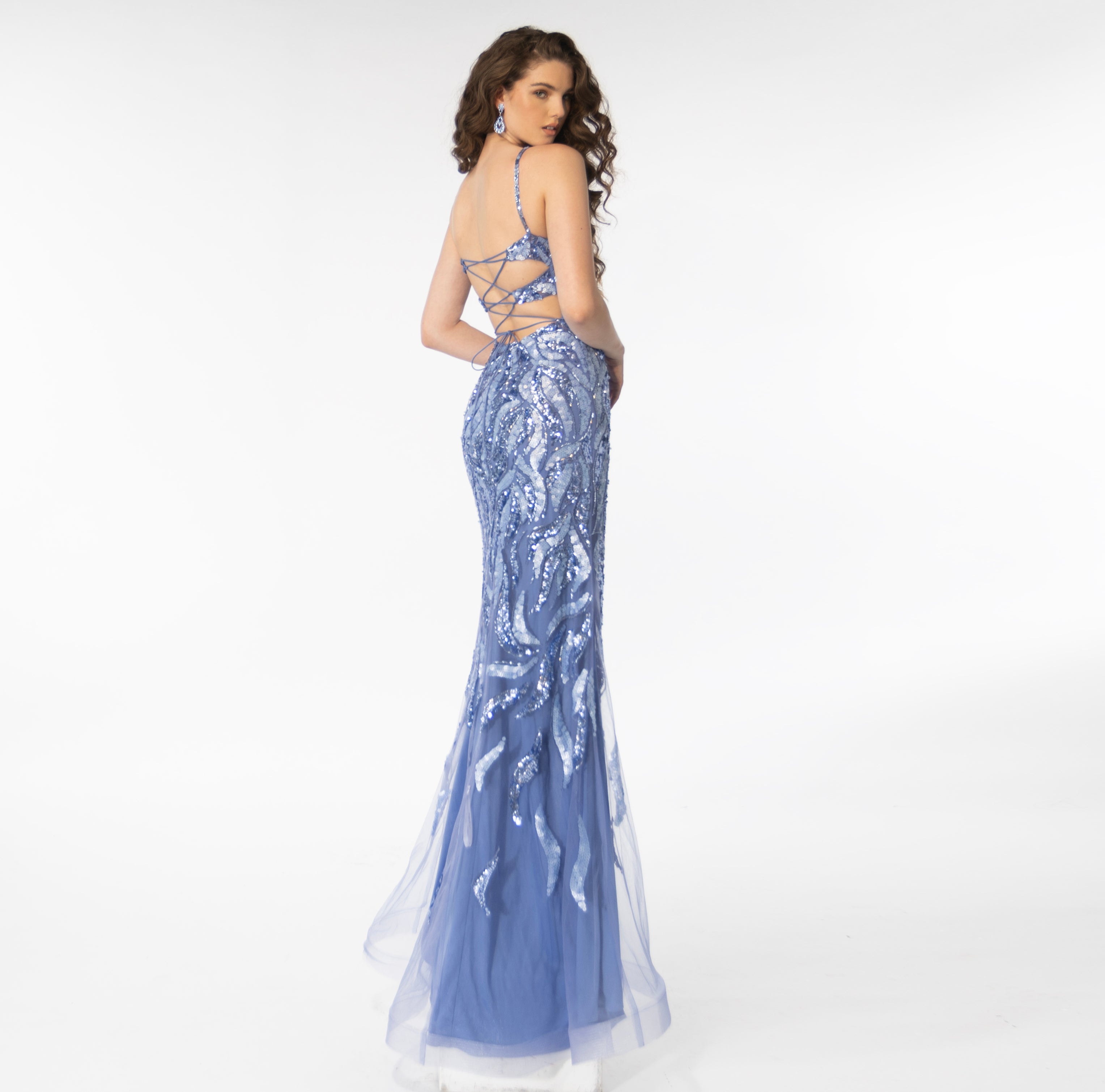 Prom Dresses Long Evening Prom Slit Dress Periwinkle