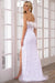 Prom Dresses Long Fitted Feather Prom Gown White