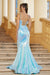 Prom Dresses Long Sequins Evening Prom Gown Iridescent Aqua