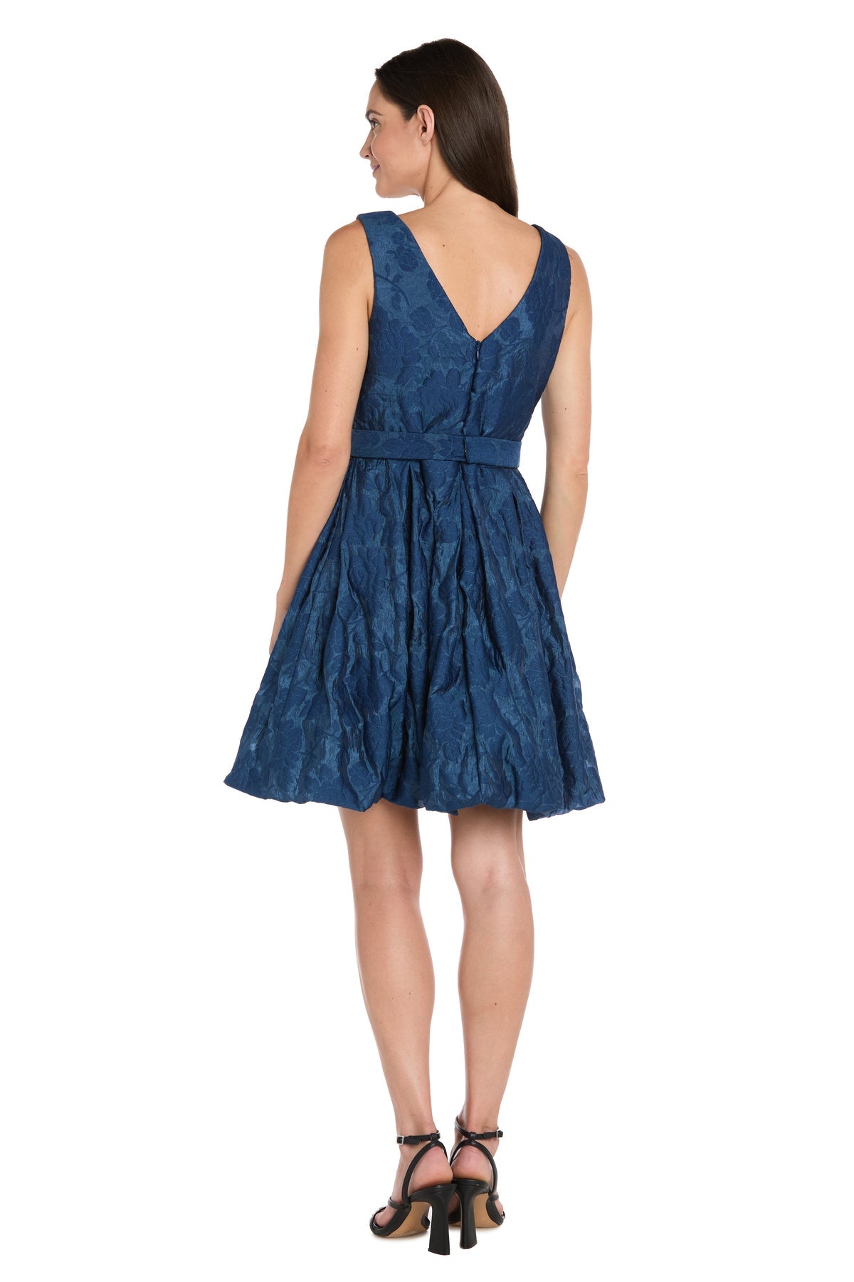 Cocktail Dresses Short Floral Cocktail Dress Navy