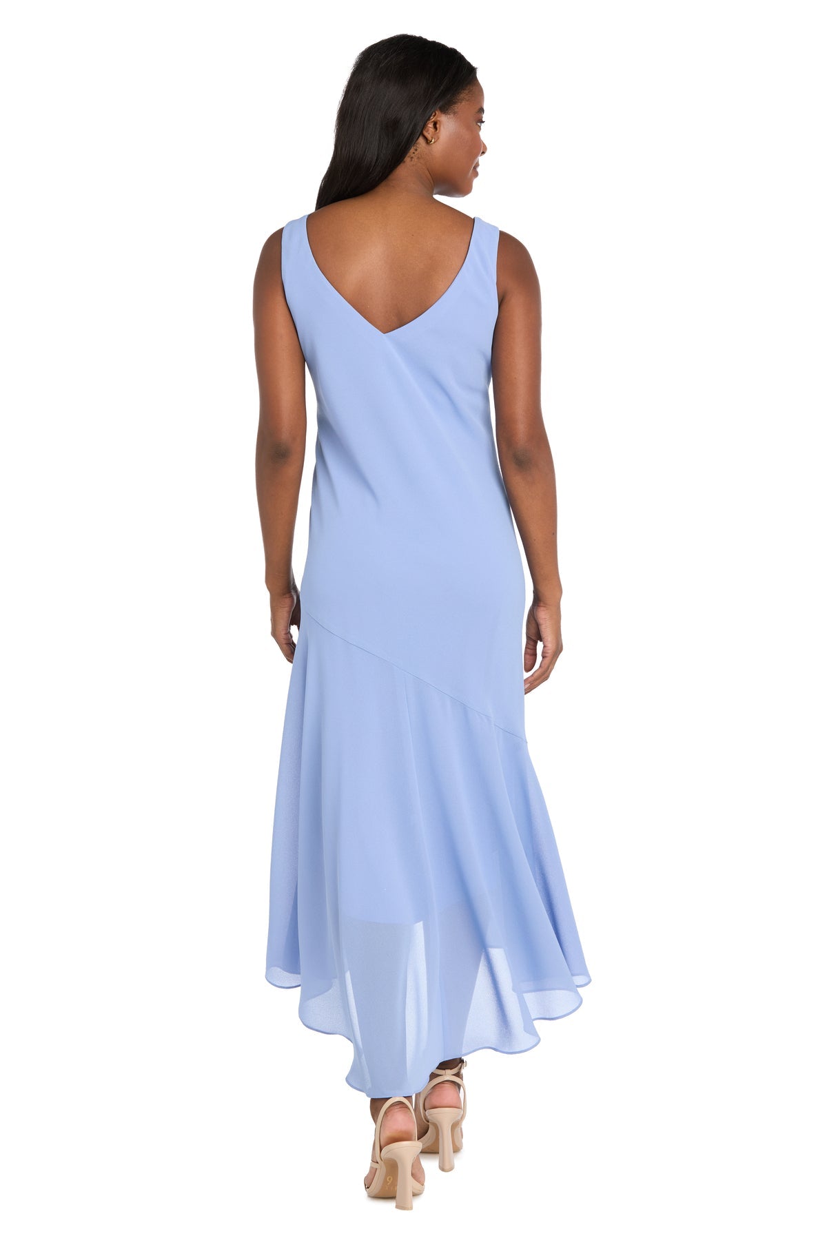 Cocktail Dresses Beaded High Low Cocktail Dress Periwinkle