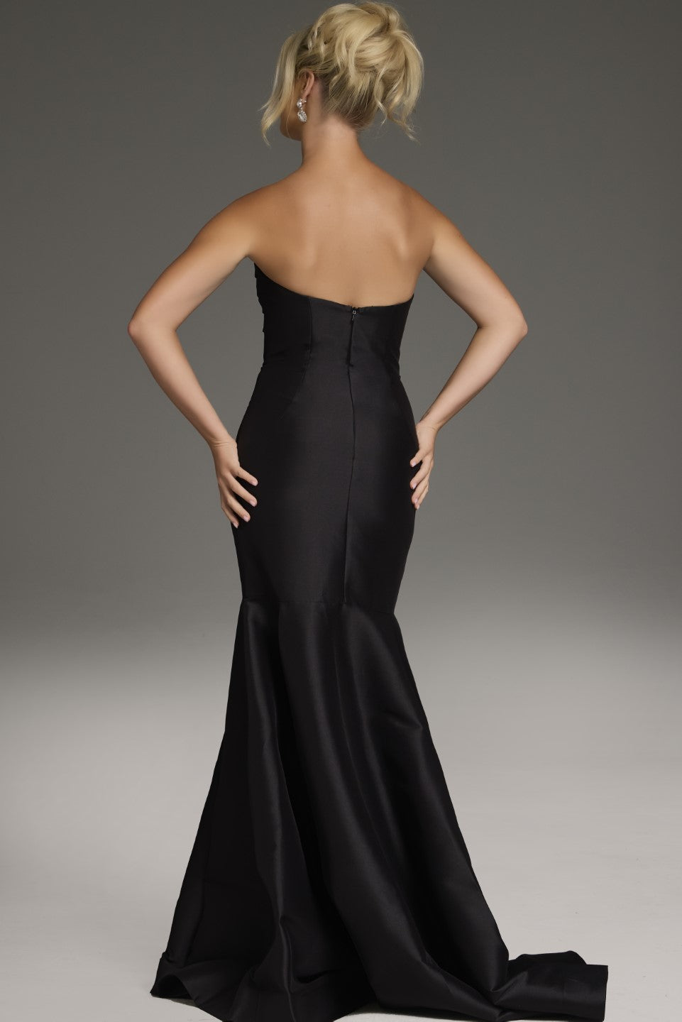 Prom Dresses Fitted Long Formal Mermaid Evening Prom Dress Black