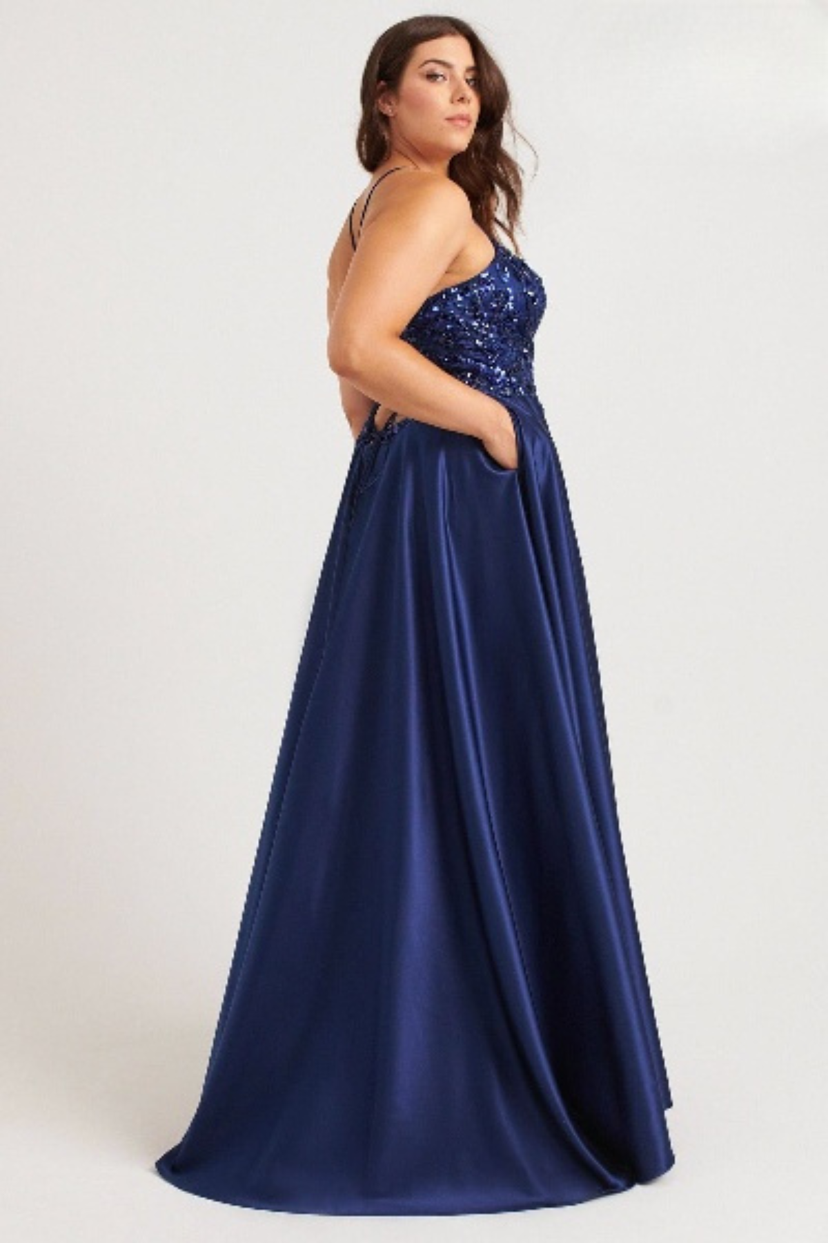 Prom Dress Long Prom Navy