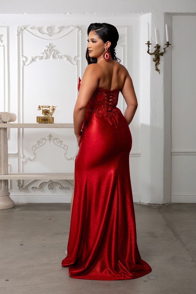 Sweetheart Floor-Length Satin Prom Sheath/Column May Queen RQ8232
