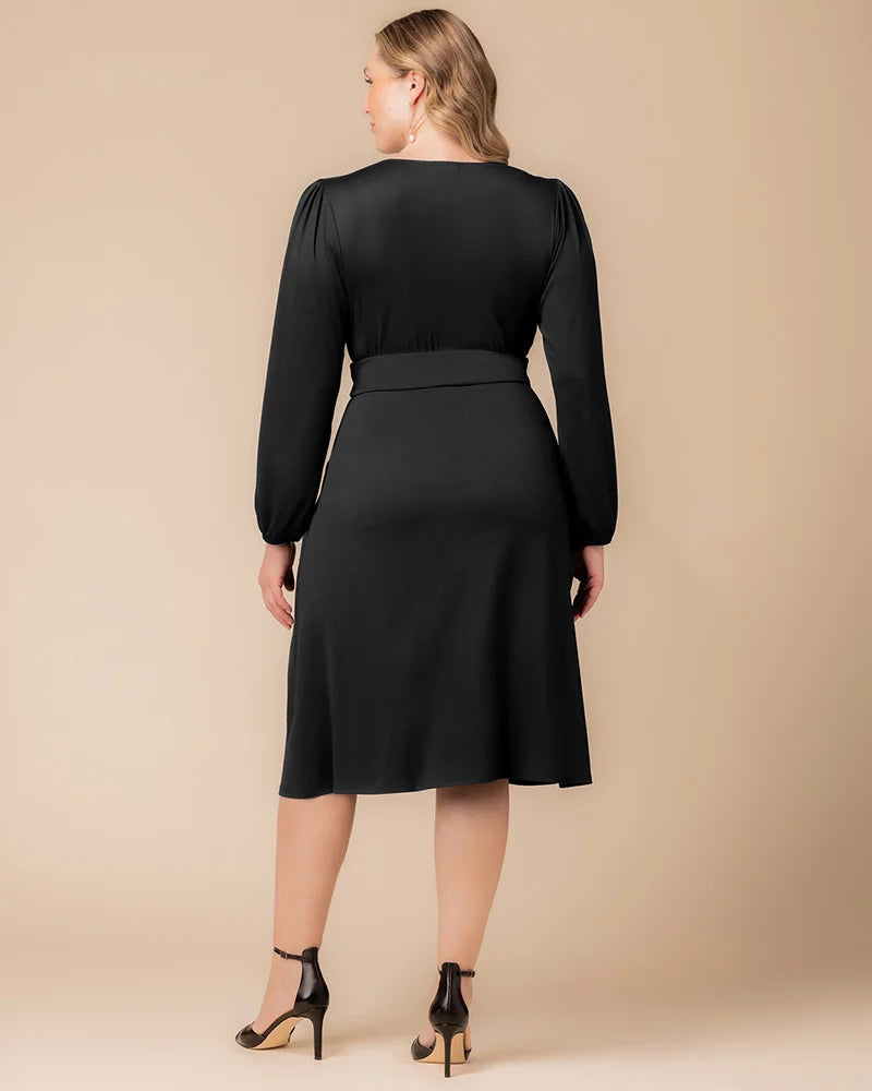 Plus Size Dresses Long Sleeve A Line Short Cocktail Plus Size Dress Black Noir