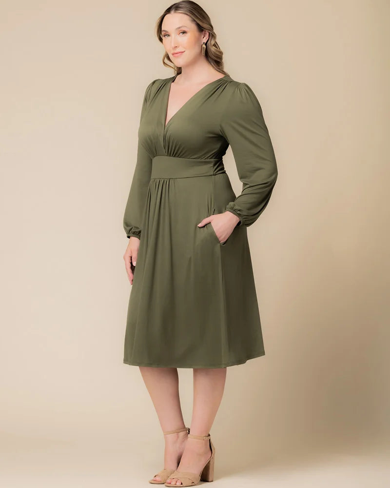 Plus Size Dresses Long Sleeve A Line Short Cocktail Plus Size Dress Olive