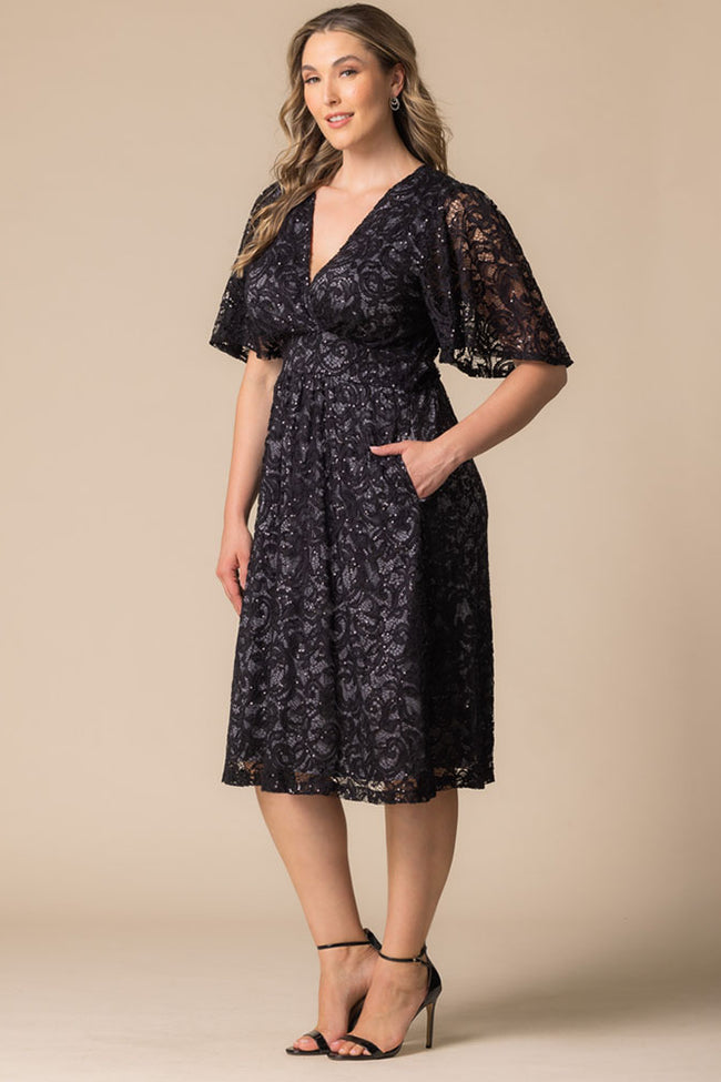 Plus Size Dresses A Line Plus Size Lace Short Cocktail Dress Storm Grey