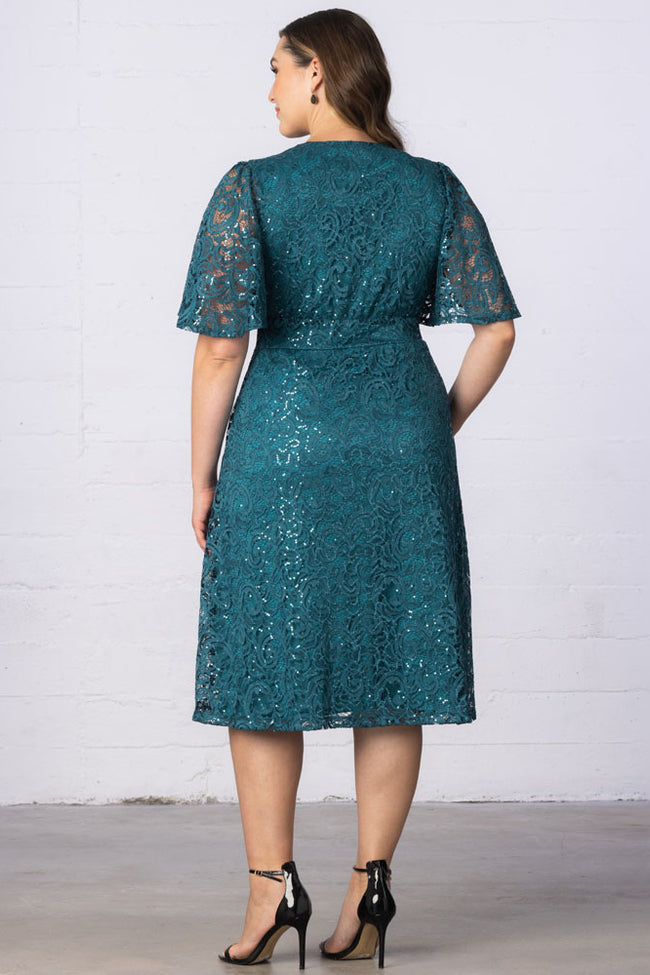 Plus Size Dresses A Line Plus Size Lace Short Cocktail Dress Teal Topaz