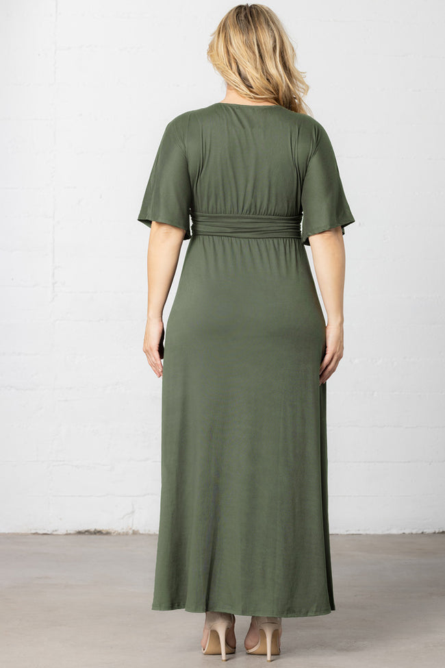 Plus Size Dresses Mother of the Bride Long Formal Plus Size Dress Matcha Green Tea