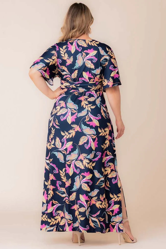Plus Size Dresses Mother of the Bride Long Formal Plus Size Dress Talavera Motif Print