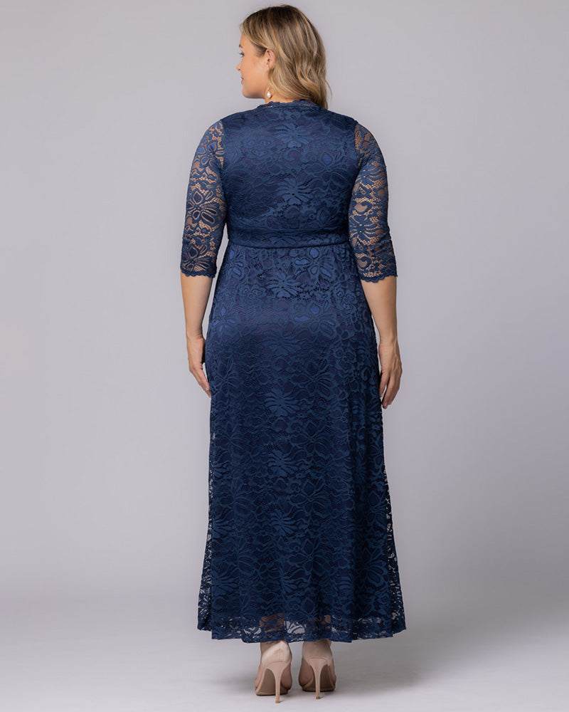 Plus Size Dresses Long Formal Lace Plus Size Dress Nouveau Navy