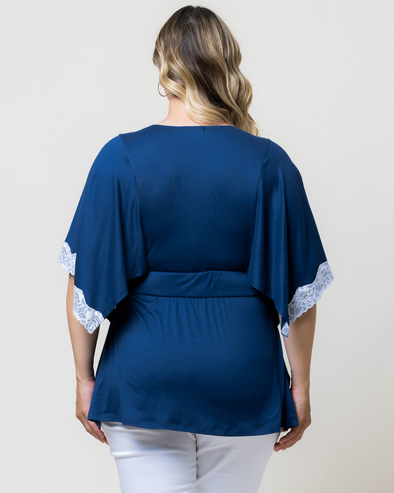 Top Formal Plus Size Evening Top Kiyonna 22240702 Marine Navy