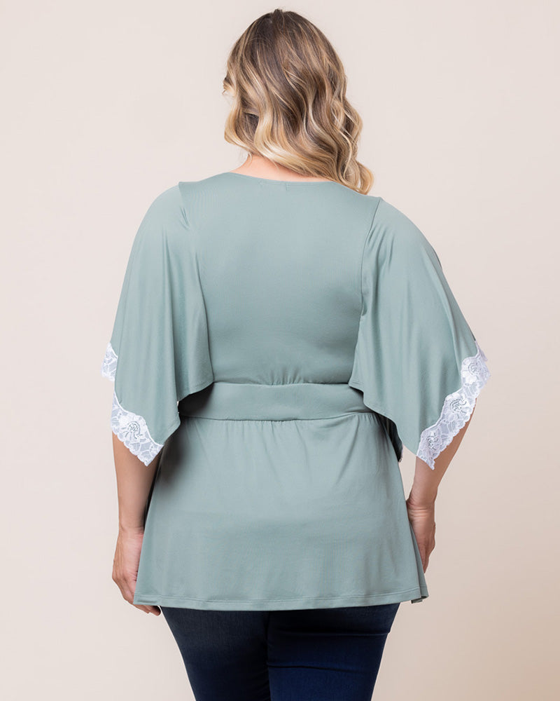 Top Formal Plus Size Evening Top Kiyonna 22240702 Thyme