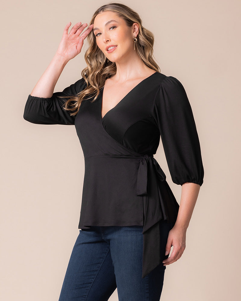 Top Formal Evening Top Kiyonna 23241302 Black Noir