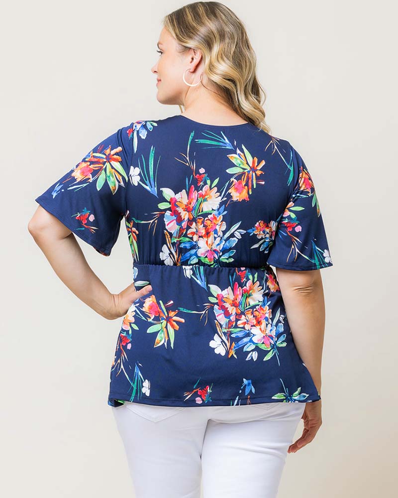 Top Formal Evening Top Belize Blooms