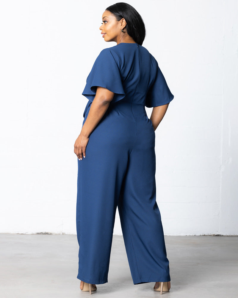 Jumpsuit Long Formal Plus Size Jumpsuit Kiyonna 37191311 Nouveau Navy