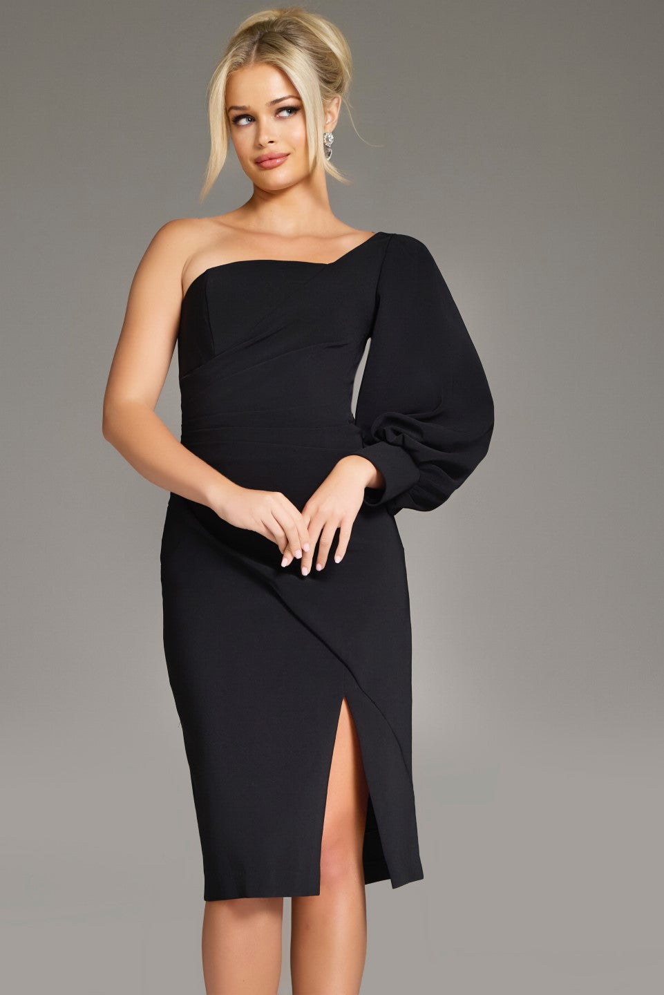 Cocktail Dresses Short Cocktail Fitted Midi Dress Black