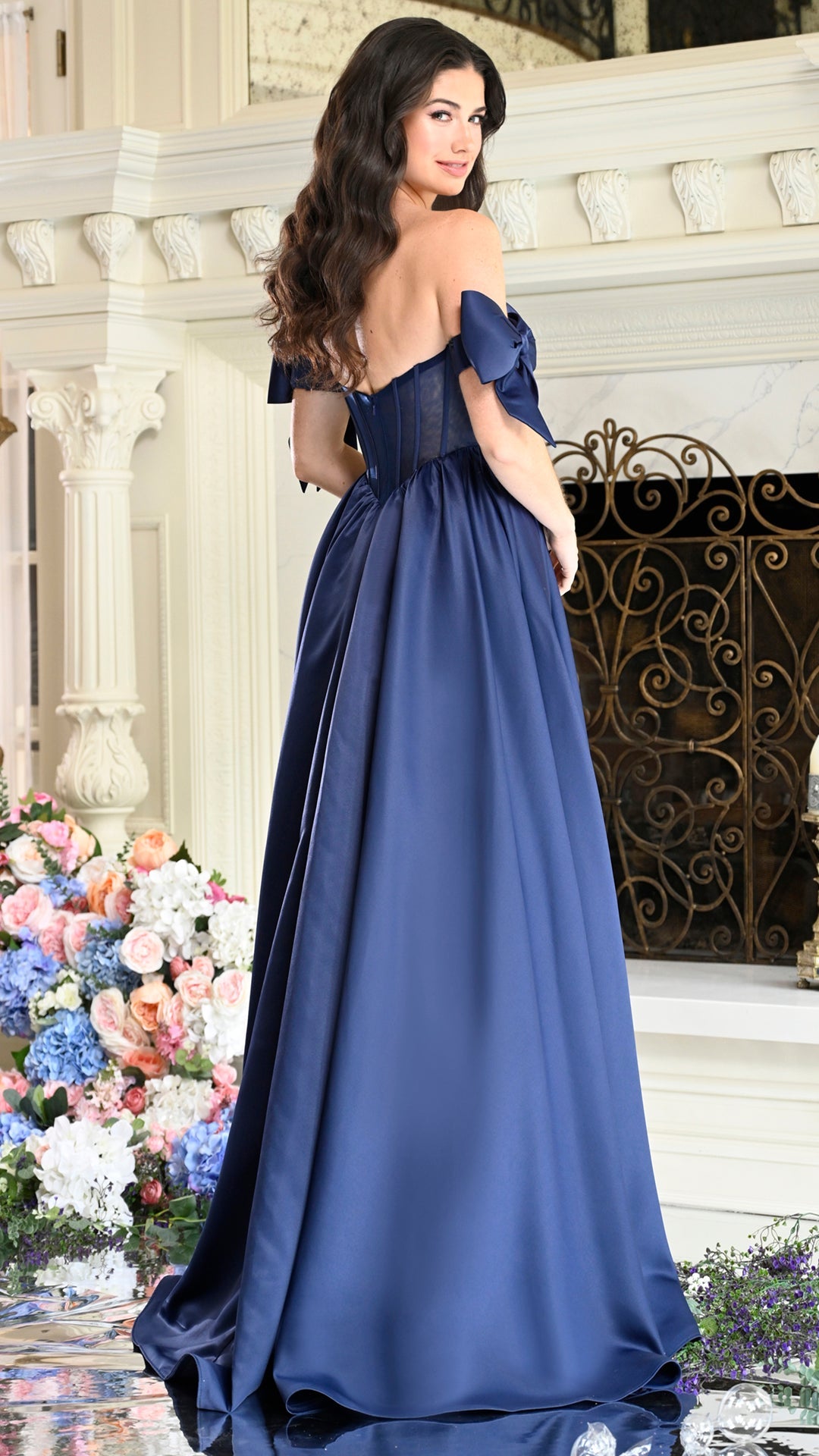 Sweetheart Floor-Length Satin Occasion Ball Gown Colors 4009