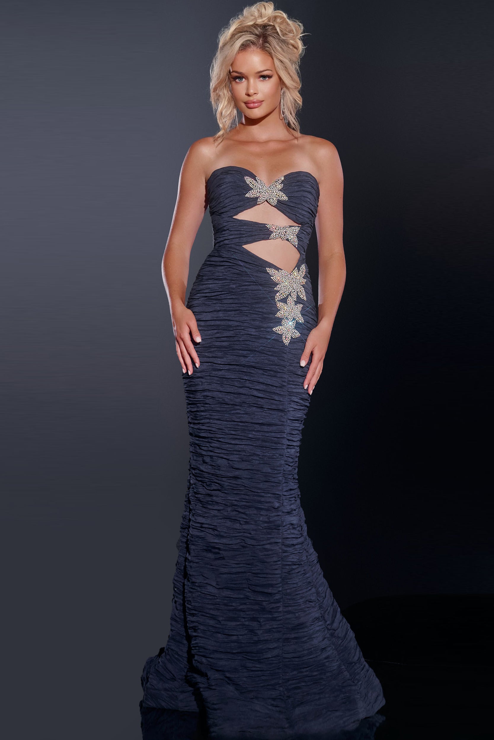 Prom Dresses Long Mermaid Fit Formal Prom Dress Navy