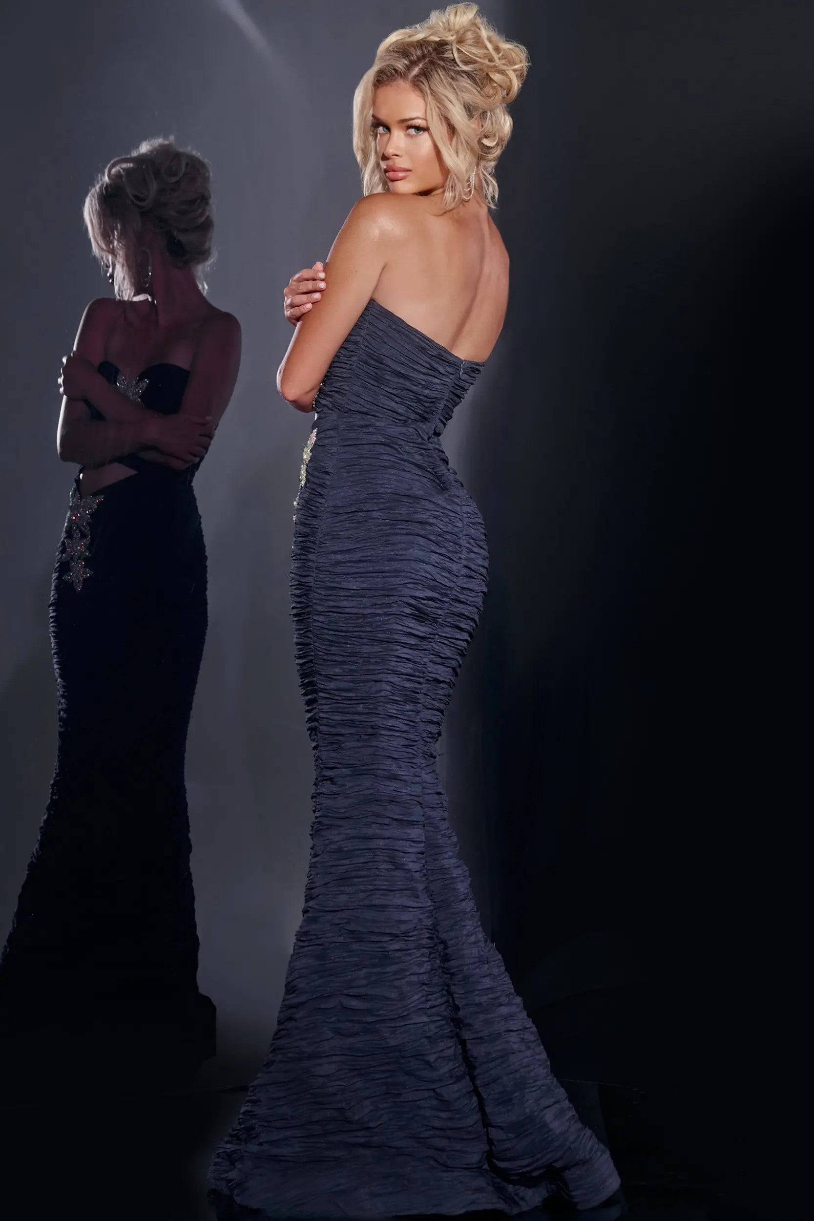 Prom Dresses Long Mermaid Fit Formal Prom Dress Navy